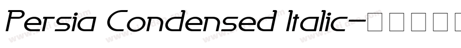 Persia Condensed Italic字体转换